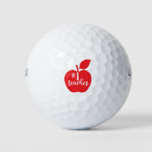 Nummer één leraar Apple Golfballen (Voorkant)