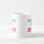 Nummer één leraar koffiemok (Center)