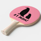 Nummer één mam Ping Pong Ping Pong Paddle Tafeltennisbatje (Voorkant Gekanteld)