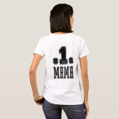 Nummer één mama wit t-shirt (Achterkant volledig)