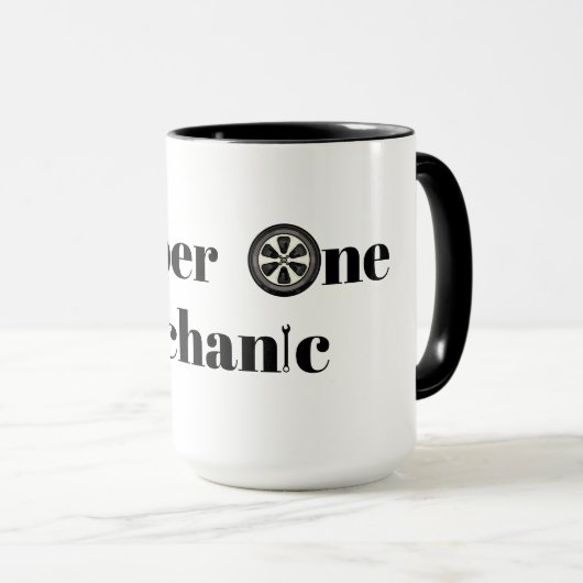 Nummer één mechanische koffie-Mok Mok (Voorkant rechts)