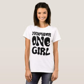 Nummer één meisjes T-shirt (Voorkant volledig)