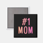 Nummer een moeder beste moeder ooit wereld beste m magneet (Voorkant / Achterkant)