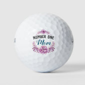 Nummer een moeder, bloemenkrans golfballen (Voorkant)