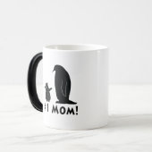 Nummer één moeder: Penguin en Chick Magische Mok (Voorkant links)