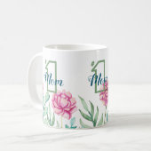 Nummer één moeder, Peony Garden Koffiemok (Voorkant links)