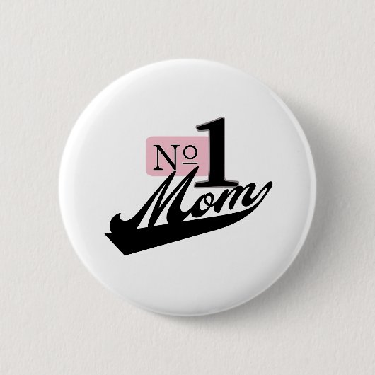 Nummer één moeder ronde button 5,7 cm (Voorkant)
