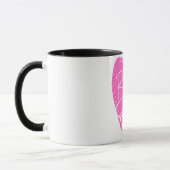 Nummer een moeder roze hart Moederdag Mok (Links)