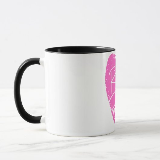 Nummer een moeder roze hart Moederdag Mok (Links)