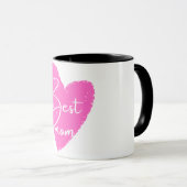 Nummer een moeder roze hart Moederdag Mok (Voorkant rechts)