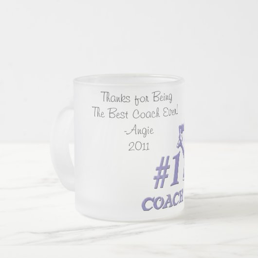 Nummer één Mok voorgekookte strook - Paars (Voorkant links)