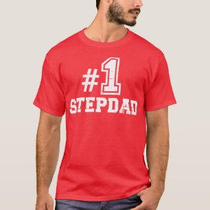 Nummer één No 1 stiefvader T-shirt