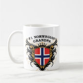 Nummer één Noorse opa Koffiemok (Links)