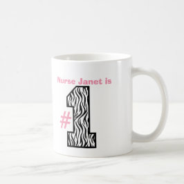 Nummer één NURSE Big Pattered Number Cadeaubon Koffiemok