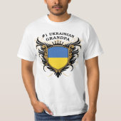 Nummer één Oekraïense opa T-shirt (Voorkant)