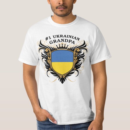 Nummer één Oekraïense opa T-shirt (Voorkant)