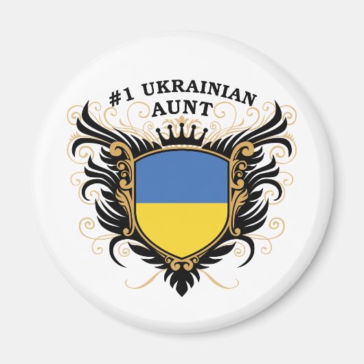 Nummer één Oekraïense tante Magneet (Voorkant)