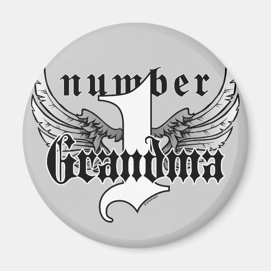 Nummer één oma magneet (Voorkant)
