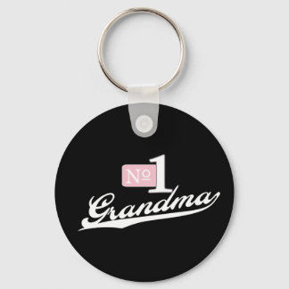Nummer één oma (wit) sleutelhanger
