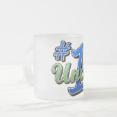 Nummer één oom matglas koffiemok (Voorkant links)