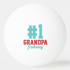 Nummer één opa kerstfoto pingpong Balls Pingpongbal