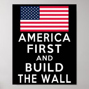 Nummer één opnieuw en bouw een muur poster