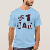 Nummer één pap Grunge Jersey T-Shirt (Voorkant)