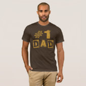 Nummer één pap Grunge Jersey T-Shirt (Voorkant volledig)