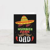 Nummer een Pap Mexicaanse Vaders Dag Grappig Padre Kaart (Voorkant)
