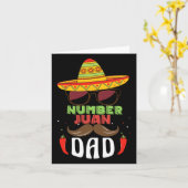 Nummer een Pap Mexicaanse Vaders Dag Grappig Padre Kaart (Gele Bloem)