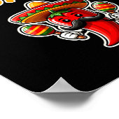 Nummer een Pap Mexicaanse Vaders Dag Grappig Padre Poster (Hoek)