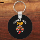 Nummer een Pap Mexicaanse Vaders Dag Grappig Padre Sleutelhanger (Voorkant)