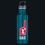 Nummer één pap Sports Fan Fathers Day Waterfles<br><div class="desc">Show je liefde voor papa op Vaderdag met dit leuke cadeau. Verkondig aan iedereen dat je Sporty Papa nummer één is! Wat een manier om een papa trots te maken! Omarm je humor en liefde op deze speciale dag en voeg zelfs je eigen aangepaste bericht toe. Geweldig voor Vaderdag, New...</div>