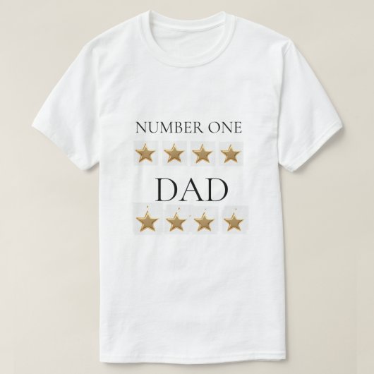 Nummer één pap T-shirt (Design voorkant)