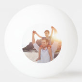 Nummer één papa aangepaste naam en foto pingpongbal (Achterkant)