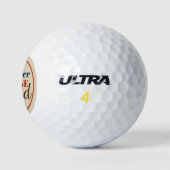 Nummer één papa golfballen (Logo)