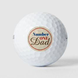 Nummer één papa golfballen
