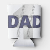 Nummer één papa koelbox blikjeskoeler (Achterkant)