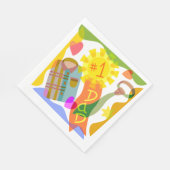 Nummer één papa Napkins Servet (Hoek)