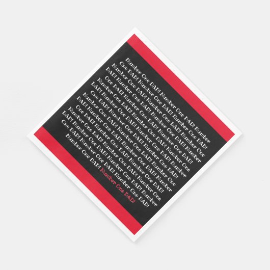 Nummer één papa! Servetten (Hoek)