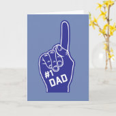 Nummer één Papa Sportieve Vaderdag Kaart (Gele Bloem)