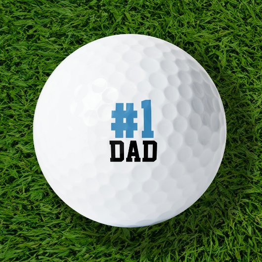 Nummer Een Papa Vaderdag Cadeau Golfballen