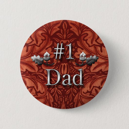 Nummer één pappa pin voor Vaderdag Ronde Button 5,7 Cm (Voorkant)