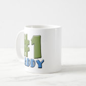 Nummer één pappa-product koffiemok (Voorkant links)