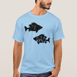 Nummer één pappa viscreatieve zwarte tekening t-shirt
