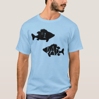 Nummer één pappa viscreatieve zwarte tekening t-shirt
