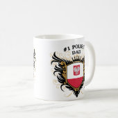 Nummer één Poolse vader Koffiemok (Voorkant rechts)