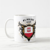 Nummer één Poolse vader Koffiemok (Links)