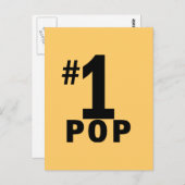 Nummer één Pop producten Briefkaart (Voorkant / Achterkant)