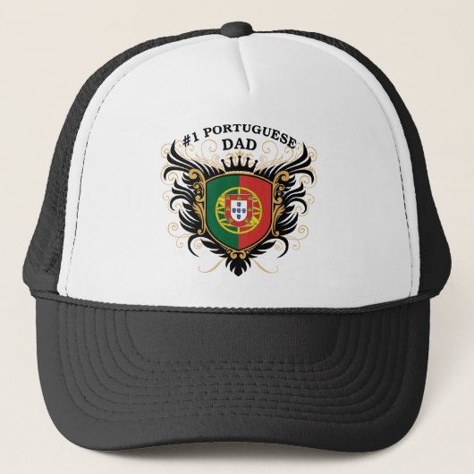 Nummer één Portugese vader Trucker Pet (Voorkant)
